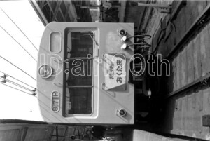 R1038-1【古い 鉄道 白黒 モノクロネガ】35mm 6コマ◇昭和40～50年代 特別快速おくたま ※鉄道 駅 電車 汽車 蒸気機関車