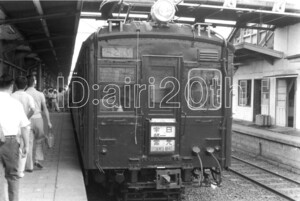 R1072-1【古い 鉄道 白黒 モノクロネガ】35mm 6コマ◇昭和40～50年代 日光線? 日光-宇都宮 ※駅 電車 汽車 蒸気機関車