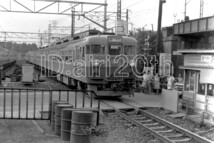 R1075-1【古い 鉄道 白黒 モノクロネガ】35mm 4コマ◇昭和40～50年代 特急はくつる ※駅 電車 汽車 蒸気機関車_画像4