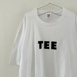 90's TEE Tシャツ XXLビンテージ ロゴ ファニー シュール メッセージ USA製 ビッグサイズ