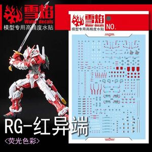 RG 1/144 ガンダムアストレイレッドフレーム 用水転写式デカール他社製　ガンダム　ガンプラ　プラモデル