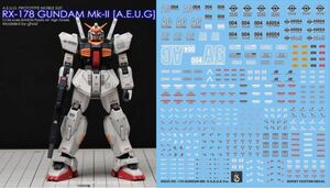 HGUC ガンダムMk-Ⅱエゥーゴ A.E.U.G.用水転写式デカール 炎社製