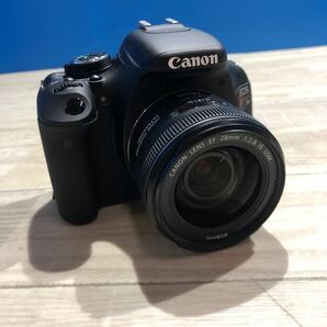Canon キャノン EOS Kiss X5 DS126311 CANON LENS EF 28mm 1:2.8 IS USM φ58mm デジカメ 付属品付き 通電OK 現状品の画像1