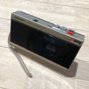  Toshiba TOSHIBA KT-P22 кассета магнитофон compact портативный батарея электризация OK текущее состояние товар 