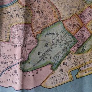 ☆古地図 鹿児島市全図（地番入）大正4年 A2821の画像2