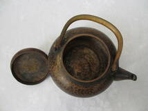 銅製 鎚目 薬缶 煎茶湯沸 やかん　湯沸し 煎茶道具_画像6