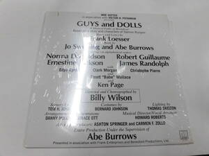  foreign record LP ORIGINAL CAST ALBUM/GUYS AND DOLLS