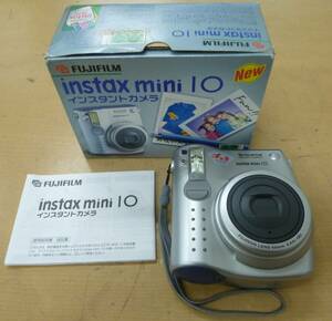 中古(ジャンク品) FUJIFILM/富士フィルム instax mini10 インスタントカメラ [E-104] ◆送料無料(北海道・沖縄・離島は除く)◆ 