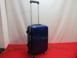 【OH7796/14】キャリーケース　スーツケース　メタリックブルー　3辺109.5ｃｍ　22×33.5ｃｍ