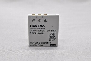 #0145bc ★★ 【送料無料】 中古【D-LI8】PENTAX ペンタックス 電池 バッテリー ★★