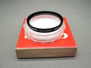 #1347fi ★★ 【送料無料】箱・ケース付 Canon SKYLIGHT 48mm ★★