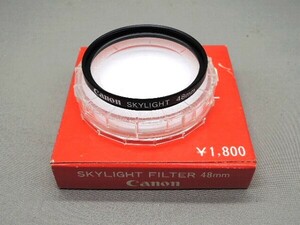 #1350fi ★★ 【送料無料】箱・ケース付 Canon SKYLIGHT 48mm ★★