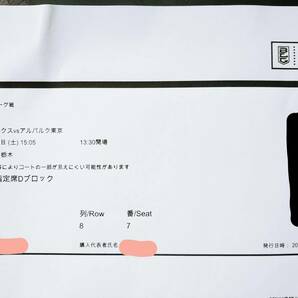 【2枚セット】 2024/4/20 宇都宮ブレックスvsアルバルク東京 ペア チケット 正規品 首位攻防 日環アリーナ栃木 BREX Bリーグ バスケット の画像2