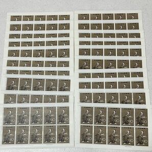 切手趣味週間/切手シート/花下遊楽図 /1962年/10円×10面×20シート/額面合計2000円分の画像1