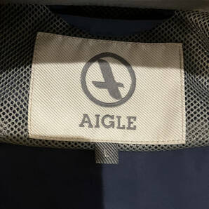 AIGLE ナイロンベスト Ｌ寸 ネイビーの画像3