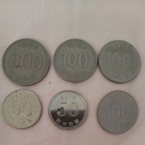 韓国通貨　約90～100円相当　韓国　小銭