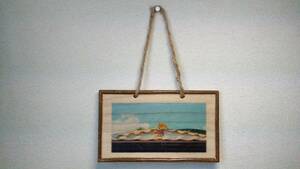  original work series wall decoration photo frame hand made scenery photograph N17 Okinawa prefecture bamboo . island si-sa-