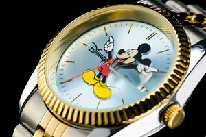 1円～ aiko愛用【ほぼ入手不可能】アナザーヘブン×Disney限定MICKEYミッキーマウス別注コラボ時計ティファニーブルーコンビデイトジャスト