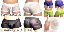 【即決】どの透け加減にしよーかな?? ボクサーのようなシースルー3Dトランクス(L～XL)出品するものはブルーです_画像1