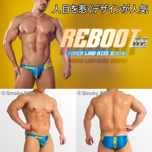 特価【即決】つい目がいってしまうデザイン!! EGDE≪REBOOT RE スーパーローライズビキニ(XL)出品するものはSmoky Redですの画像2