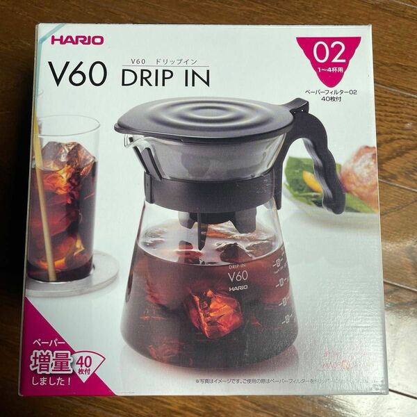 HARIO ハリオ　DRIP IN V60 耐熱ガラス製