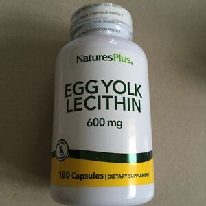 エッグレシチン　EGG YOLK LECITHIN 600mg 180カプセル　natures plus