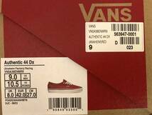 【新品/値下げ可】VANSバンズ/アナハイムANAHEIM FACTORY★Authentic 44Dx オーセンティック/REDレッド赤★スニーカー★US9/27.0㎝★23Q3R2_画像6