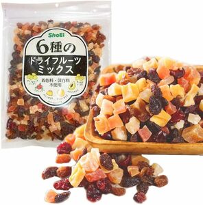 1 sack Iris pra The dried fruit 6 kind 500g fruit Mix raisin cranberry papaya mango pine Apple 