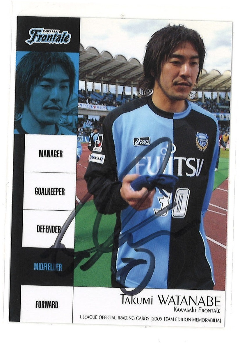 直筆サイン入 激レア! 2005 Jカード 川崎フロンターレ 「渡辺匠 直筆サイン入 激レア! 2005 Jカード 川崎フロンターレ 「渡辺匠