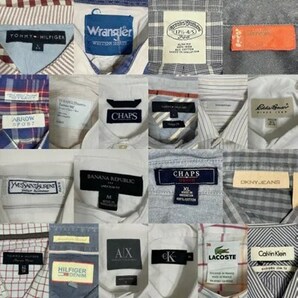 20着 ブランドシャツMIX Men's M~L BrooksBrothers YSL BANANA REPUBLIC Chaps TOMMY.. 検品済 SRC古着卸 セット まとめ売り 仕入れ 卸売りの画像6