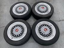 BBS　16インチ　RS137　7J+45　4本　205/55R16　ブリヂストン　直接引き取り限定_画像1