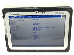 NT:Panasonic TOUGHBOOK CF-20 10.1型 Core i5-7Y57 1.2GHz/4GB/SSD 無 /無線/内蔵カメラ/タッチパネルノートパソコン ジャンク