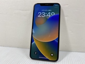 【中古品】iPhone X 256GB MQC22J/A バッテリー最大容量78% ドコモ SIMロックあり ○YR-17239○