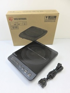 【中古品】 IRIS OHYAMA アイリスオーヤマ 1口 卓上 IH クッキングヒーター コンロ IHK-T38-B 2020年製 ○YR-15376○