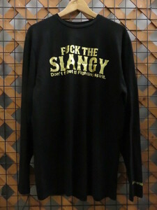 スランジー メンズトップス Tシャツ ブラック KINGサイズ表記 〇YR-03812〇
