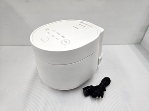 【中古品】 アイリスオーヤマ IRIS OHYAMA マイコン式 炊飯器 炊飯ジャー 3合炊き RC-MGA30-W 2022年製 ○YR-17283○