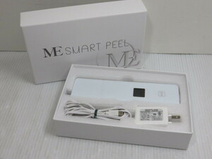 【中古品】 ME SMART PEEL スマートピール 美顔器 EMS ピーリング 超音波 ウォーターピーリング ホワイト 〇YR-14132〇