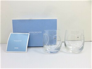 【未使用展示品】 Wedgwood ウェッジウッド プロミシス トゥー ハーツ タンブラー ペア ○YR-15211○