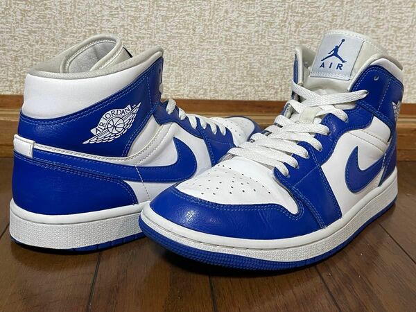 　NIKE WMNS AIR JORDAN 1 MID 'KENTUCKY BLUE' 27.0cm