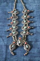 indian jewelry インディアンジュエリー　首飾　ターコイズ　コーラル　ナバホ族　ネーティブアメリカ　ヴィンテージ_画像2
