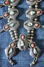 indian jewelry インディアンジュエリー　首飾　ターコイズ　コーラル　ナバホ族　ネーティブアメリカ　ヴィンテージ_画像4