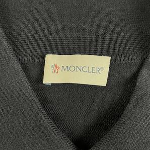 希少XXL! モンクレール ポロシャツ 長袖 MAGLIA TRICOT POLO ネイビー MONCLER 襟付き ニット コットン 紺 マグリアトリコットポロの画像5