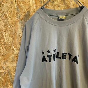 [KWT5261] ATHLETA 半袖Tシャツ メンズ グレー XO ポス