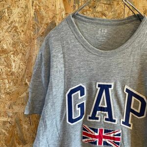[KWT5371] GAP Gap рубашка с коротким рукавом мужской серый S pohs 