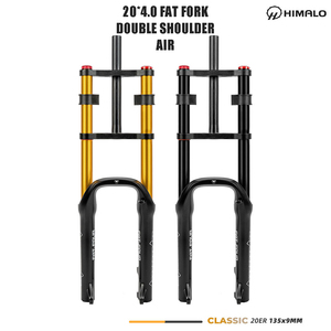 HIMALO XC AM サスペンションフォーク 20ER 135mm*9mm エアダンピング ビーチクルーザー 20*4.0タイヤ ファットタイヤバイク MTB 20DSNOW