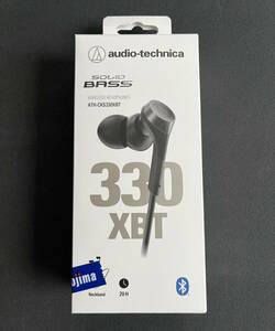 【美品・送料無料】audio-technica ワイヤレスヘッドホン Bluetooth ATH-CKS330XBT BK 防滴 ハンズフリー イヤホン オーディオテクニカ