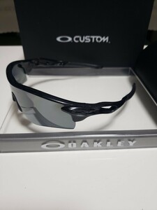 OAKLEY レーダーロック サングラス　偏光レンズ　オールブラック　高校野球