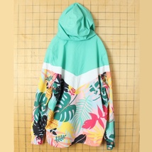 adidas Tropicalage Windbreaker アディダス ナイロンジャケット レディースM ライトグリーン 古着_画像5