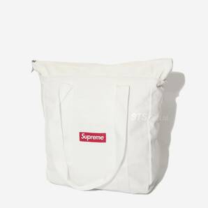 Supreme シュプリーム Canvas Totebag White 2020FW キャンバス生地 トートバッグ ホワイト 2020秋冬 新品未使用品 半タグ付き 完売品の画像2