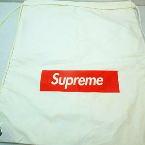 Supreme シュプリーム Drawstring Bag White ドローストリング バッグ 巾着袋 ホワイト 白 Box logo ボックスロゴ 新品未使用品 難ありの画像3